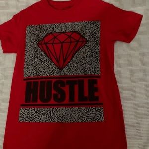 Socwatees" Red T-Shirt w/ Design on Front.